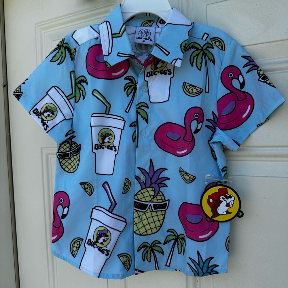 But-ee’s boys flamingo shirt size 4T